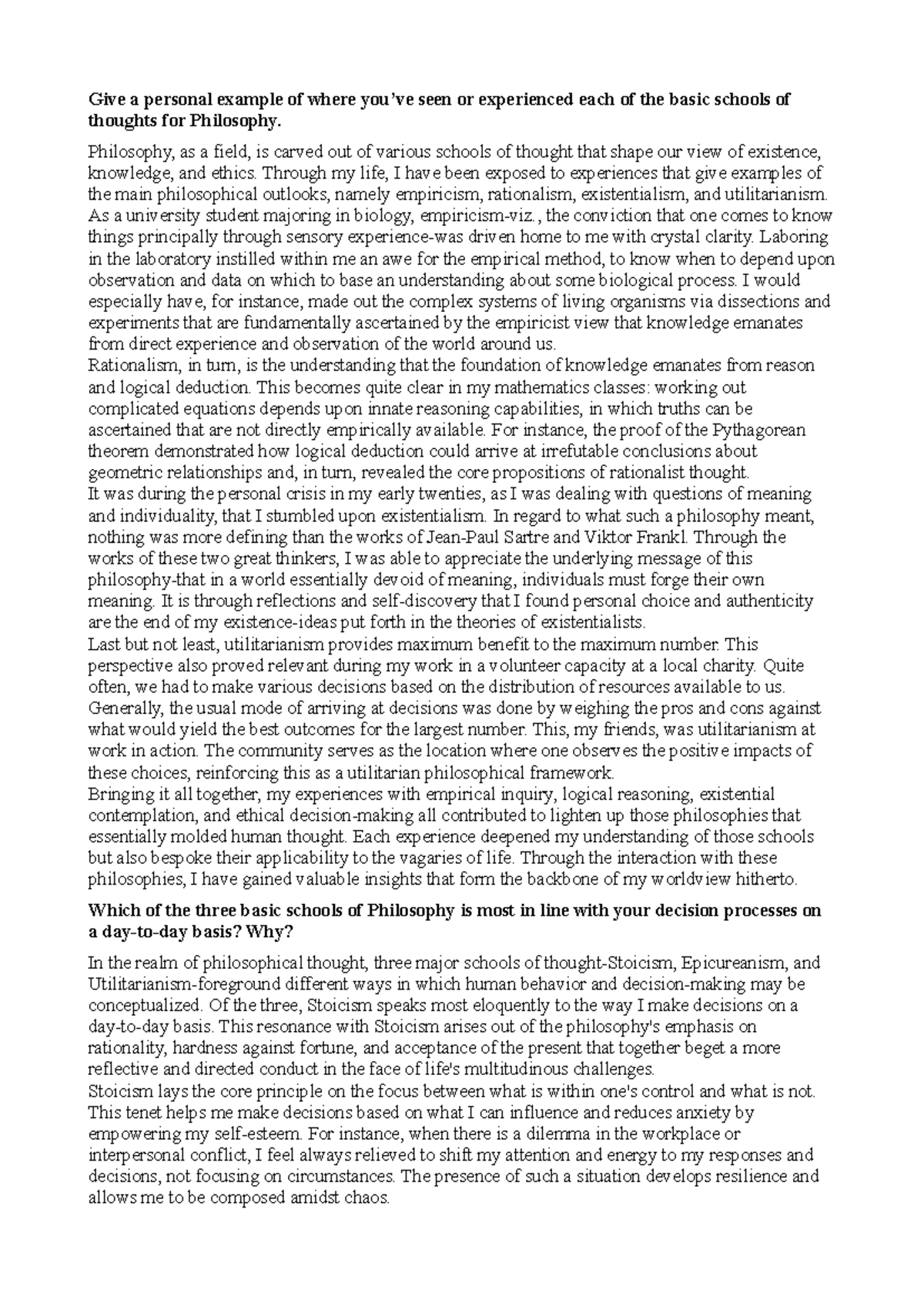 Phil 1402 Unit 1 DF - Phil 1402 Unit 1 Discussion Forum - Give a ...