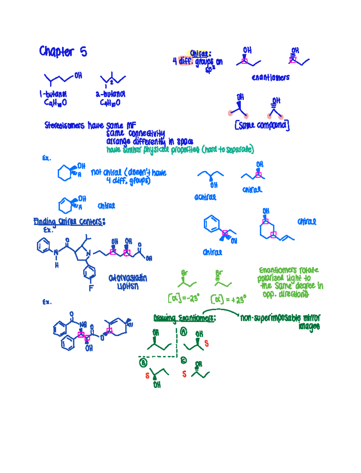 Enantiomers, Diastereomers - NSCI 3021 - Studocu