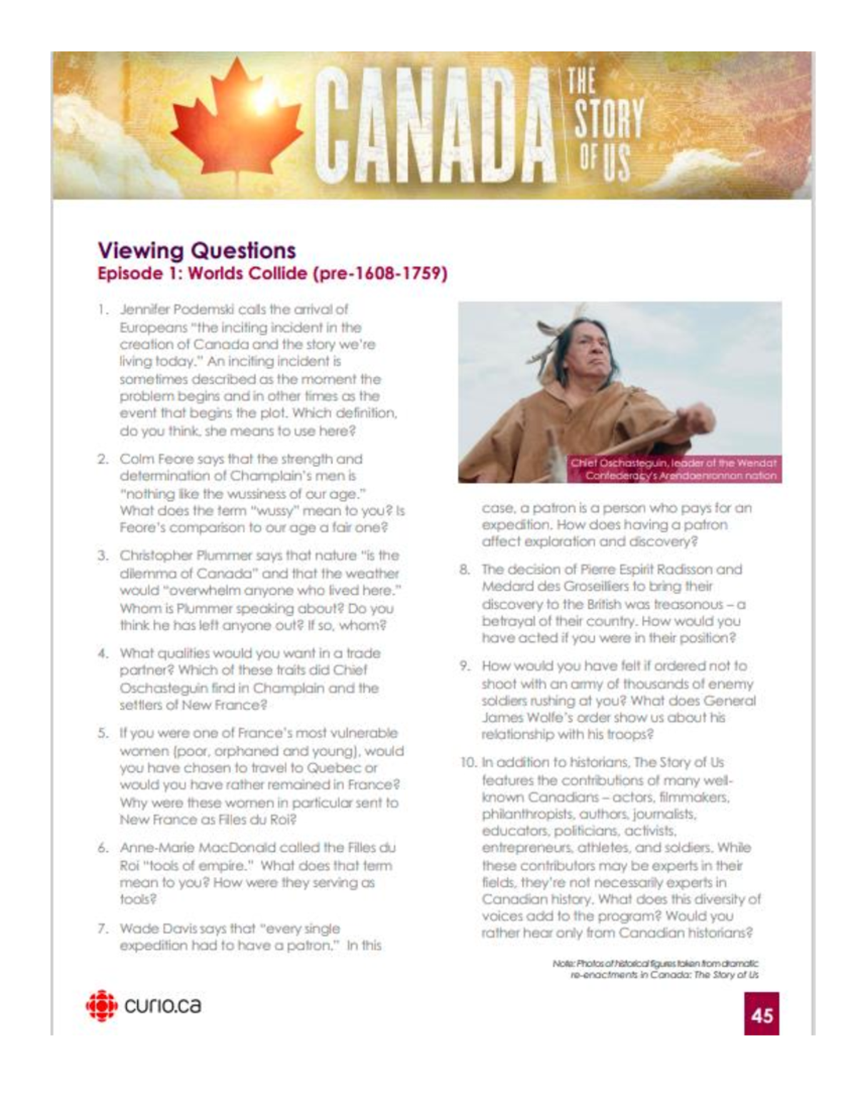 canada the story of us episode 4 worksheet answers