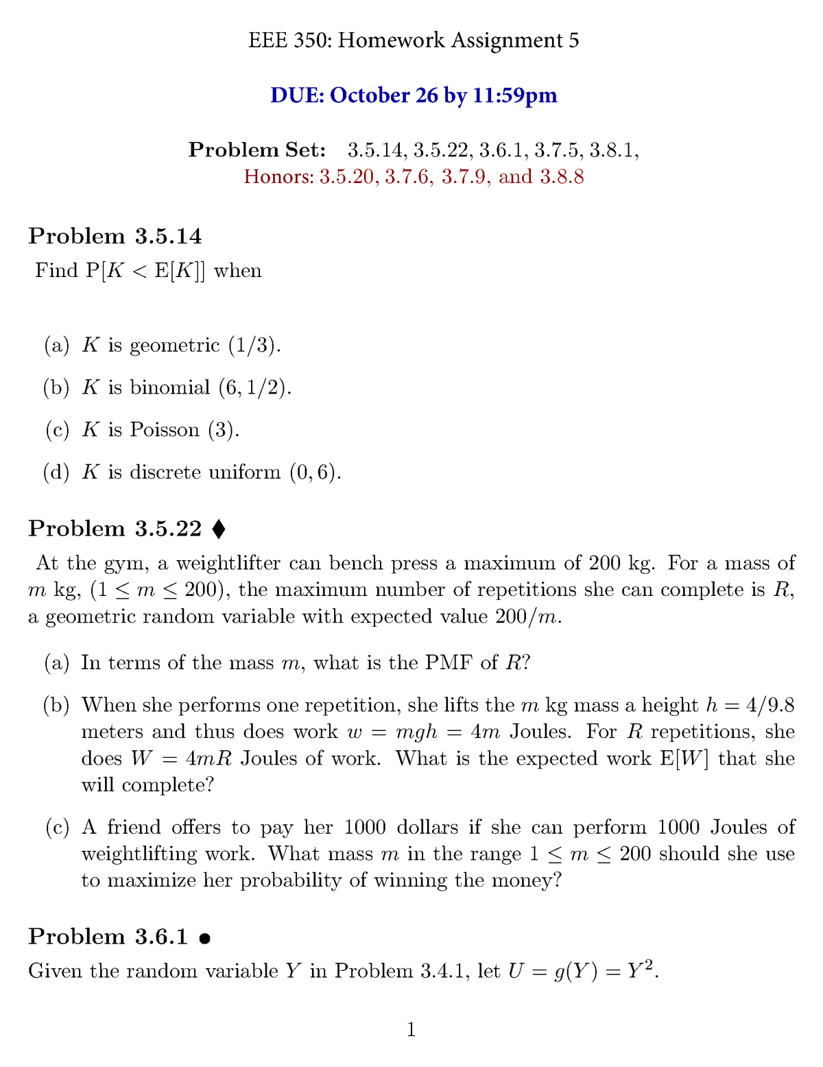 Hw5 Problems Asdasd Eee 350 Asu Studocu