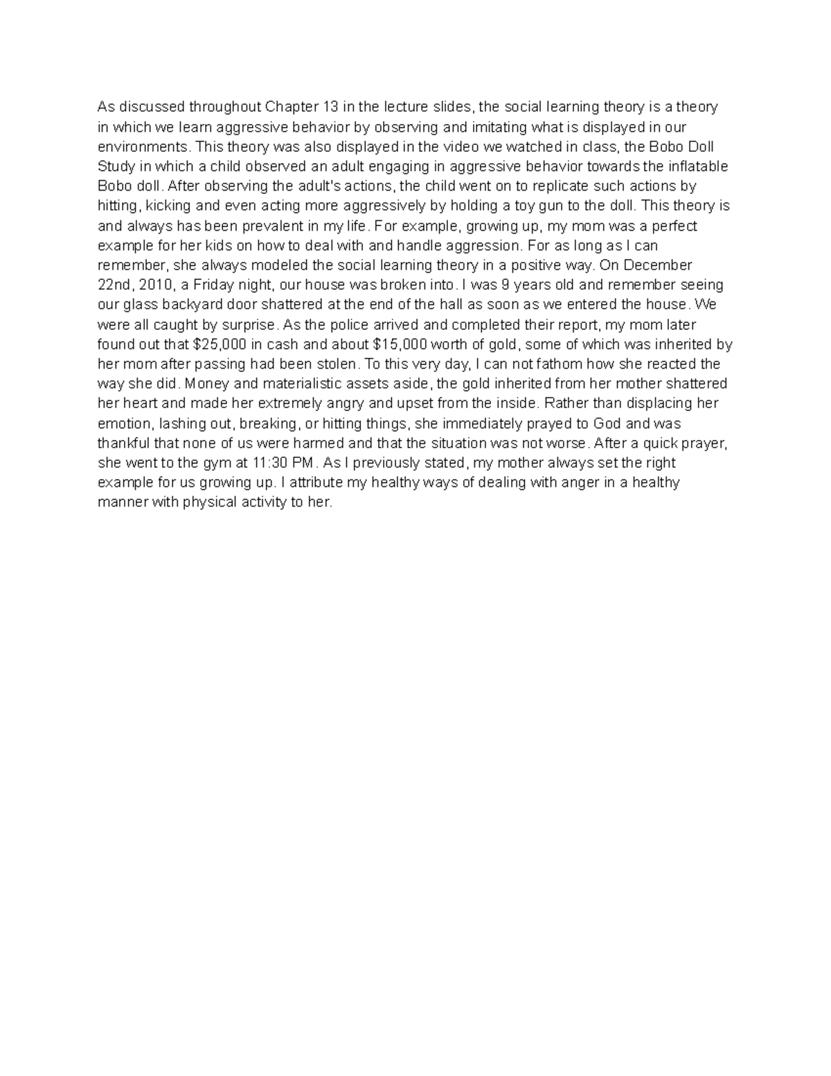 Reflection 3 - Please use as reference - As discussed throughout ...