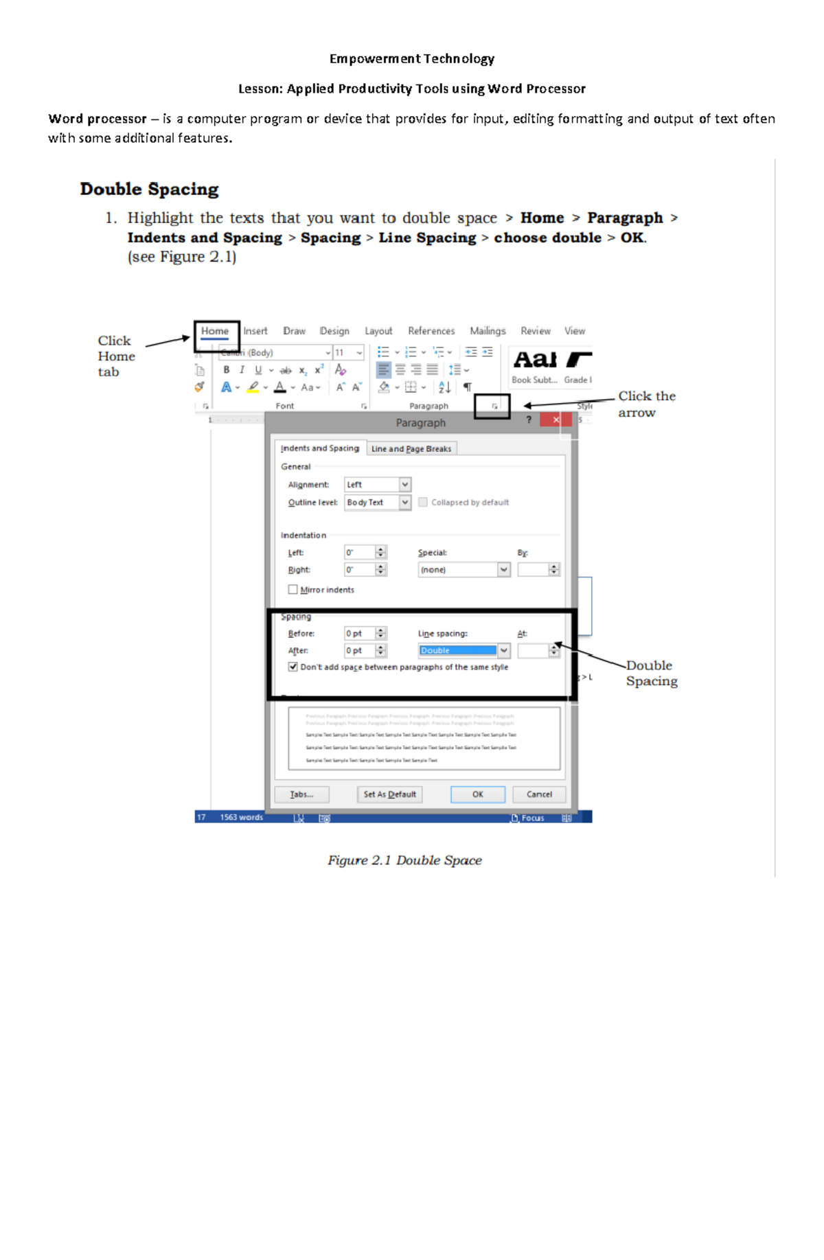 Advanced Word Processing Application - Educational Technology ...