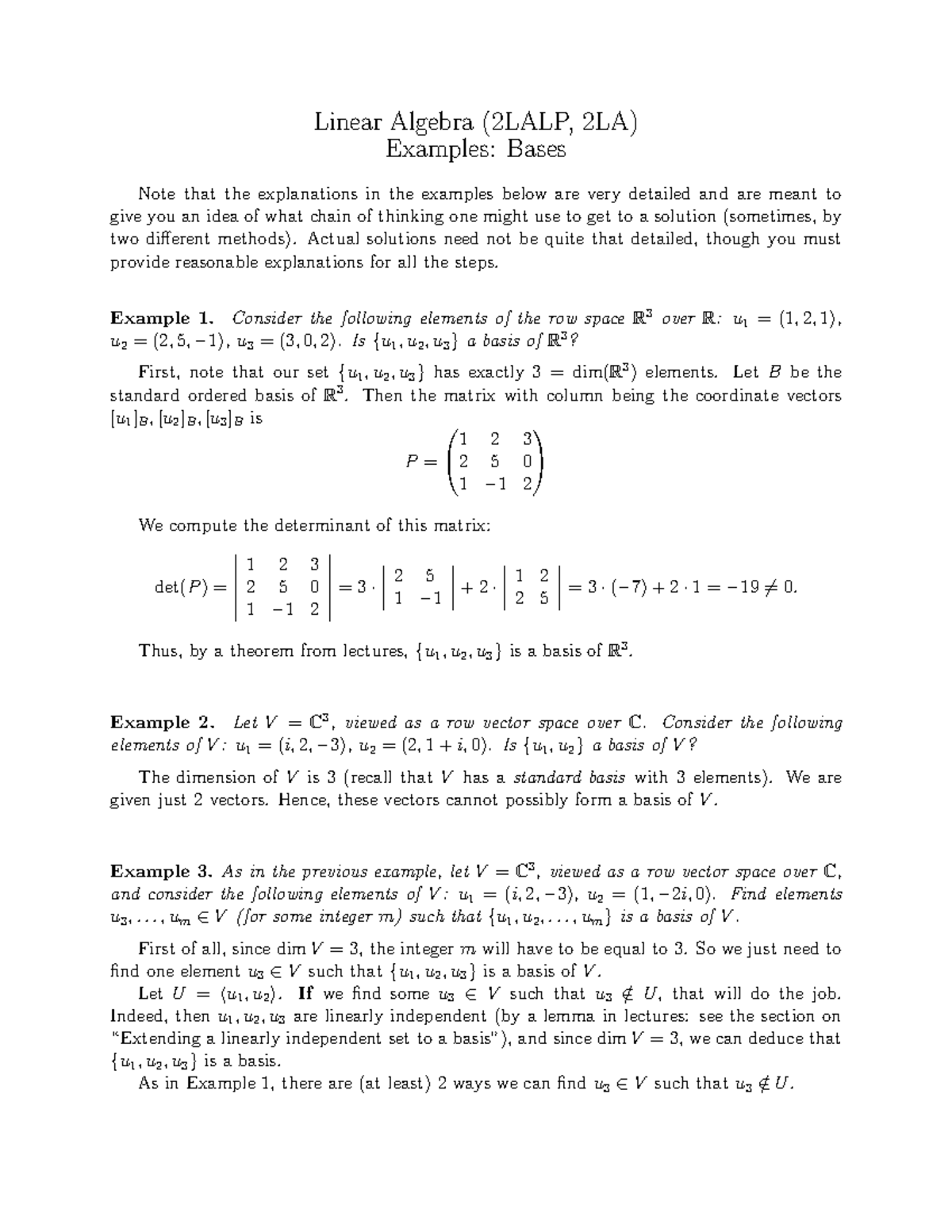 examples-bases-1-linear-algebra-taught-by-professor-sergey-shpectorov