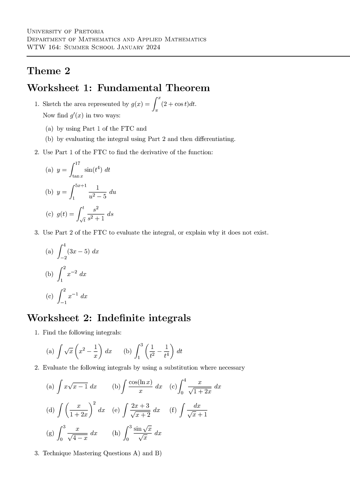 WTW164 Summer School Worksheet 2024 University Of Pretoria   Thumb 1200 1697 