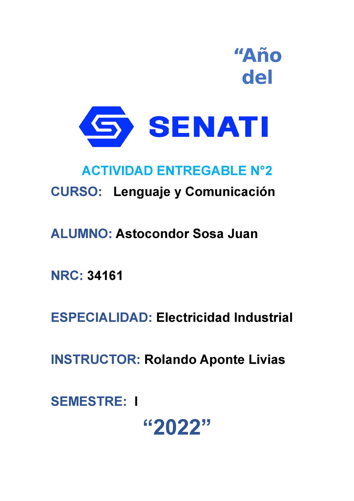 Spsu 860 Actividadentregable 002 Actividad Entregable N° Curso