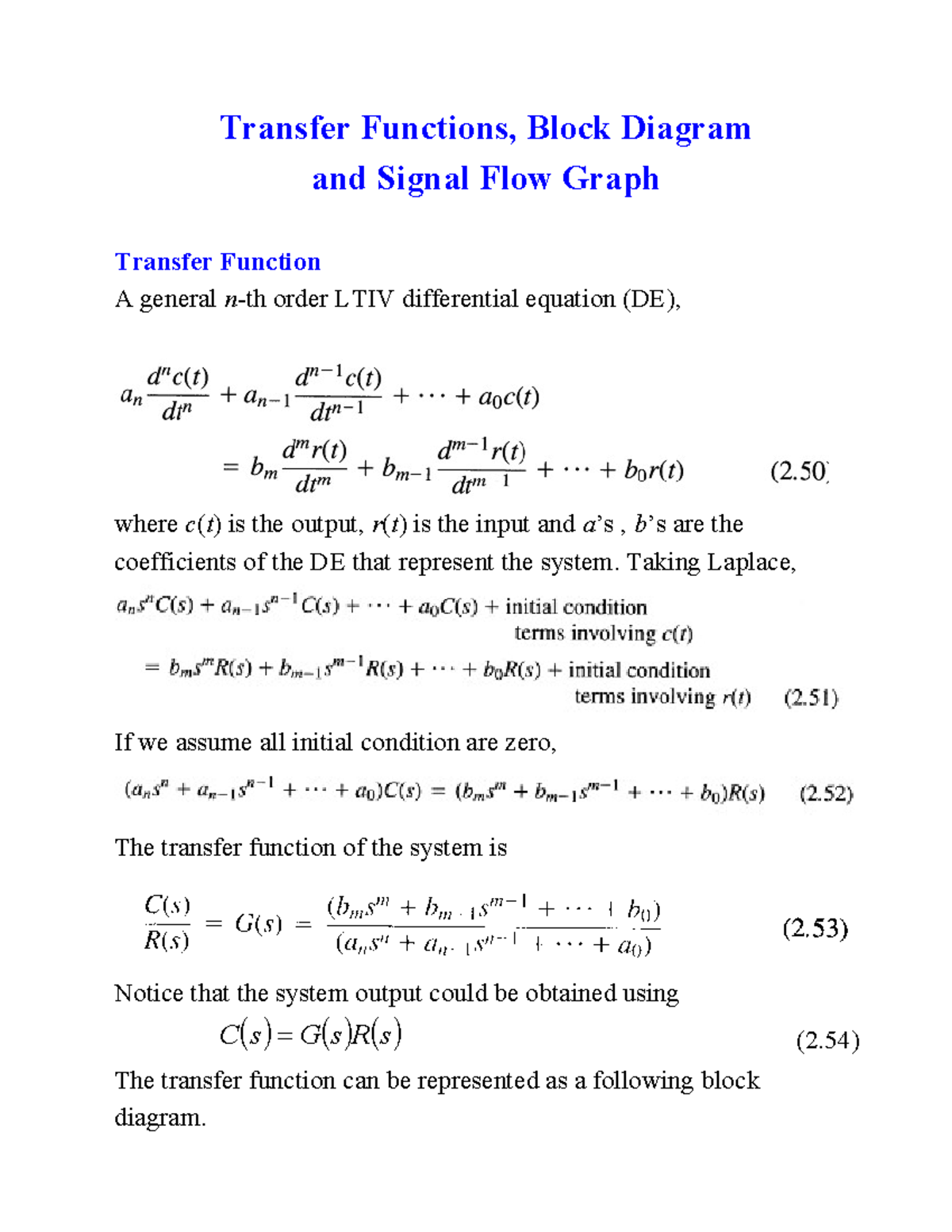 3 Transfer Fn Sfg Transfer Functions Block Iagram And Signal Flow Graph Transfer Function A Studocu 3 Transfer Fn Sfg Transfer Functions Block Iagram And Signal Flow Graph Transfer Function A Studocu