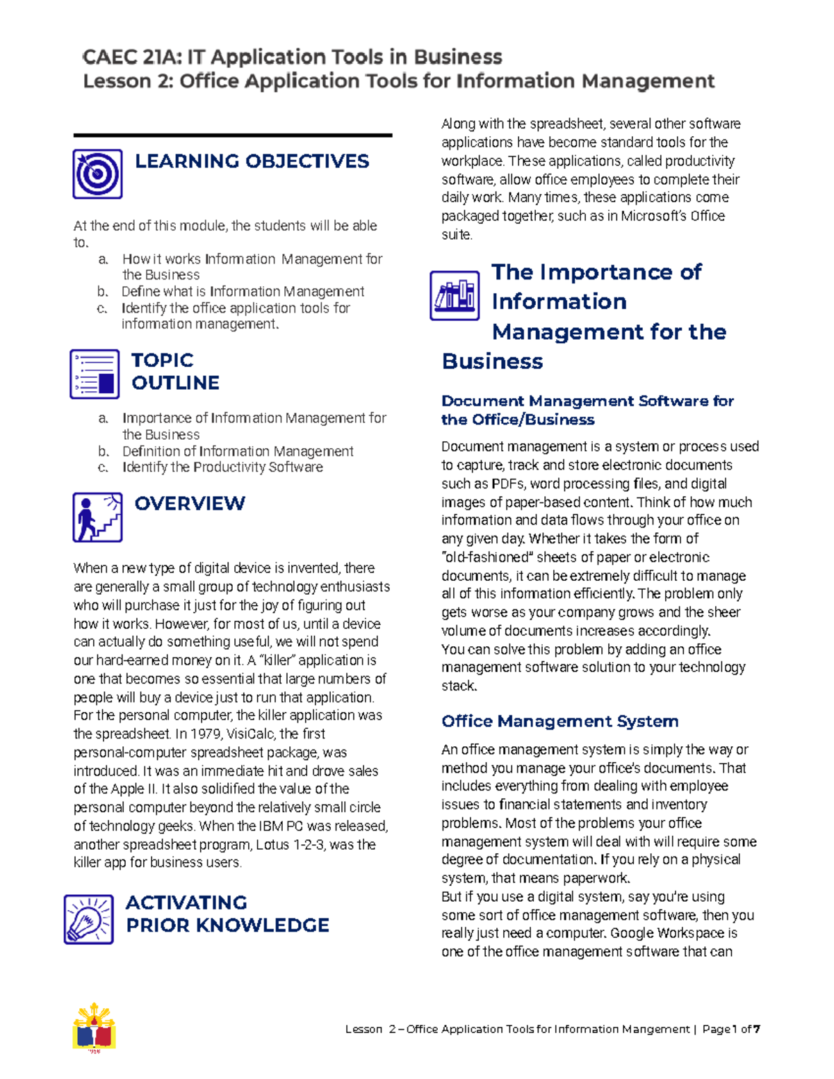 Lesson-2- Itatb - nnnnnnnnnnnnnnnnnnnnnnnnnnnnnn - LEARNING OBJECTIVES ...