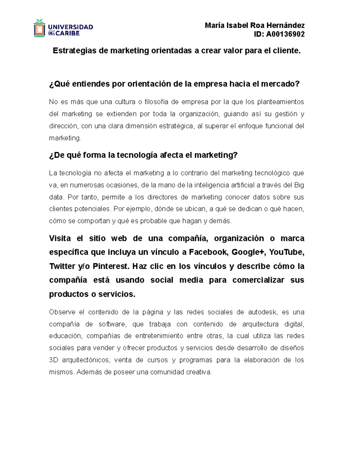 Roa hernandez-Maria Isabel-Valor del cliente - María Isabel Roa ...