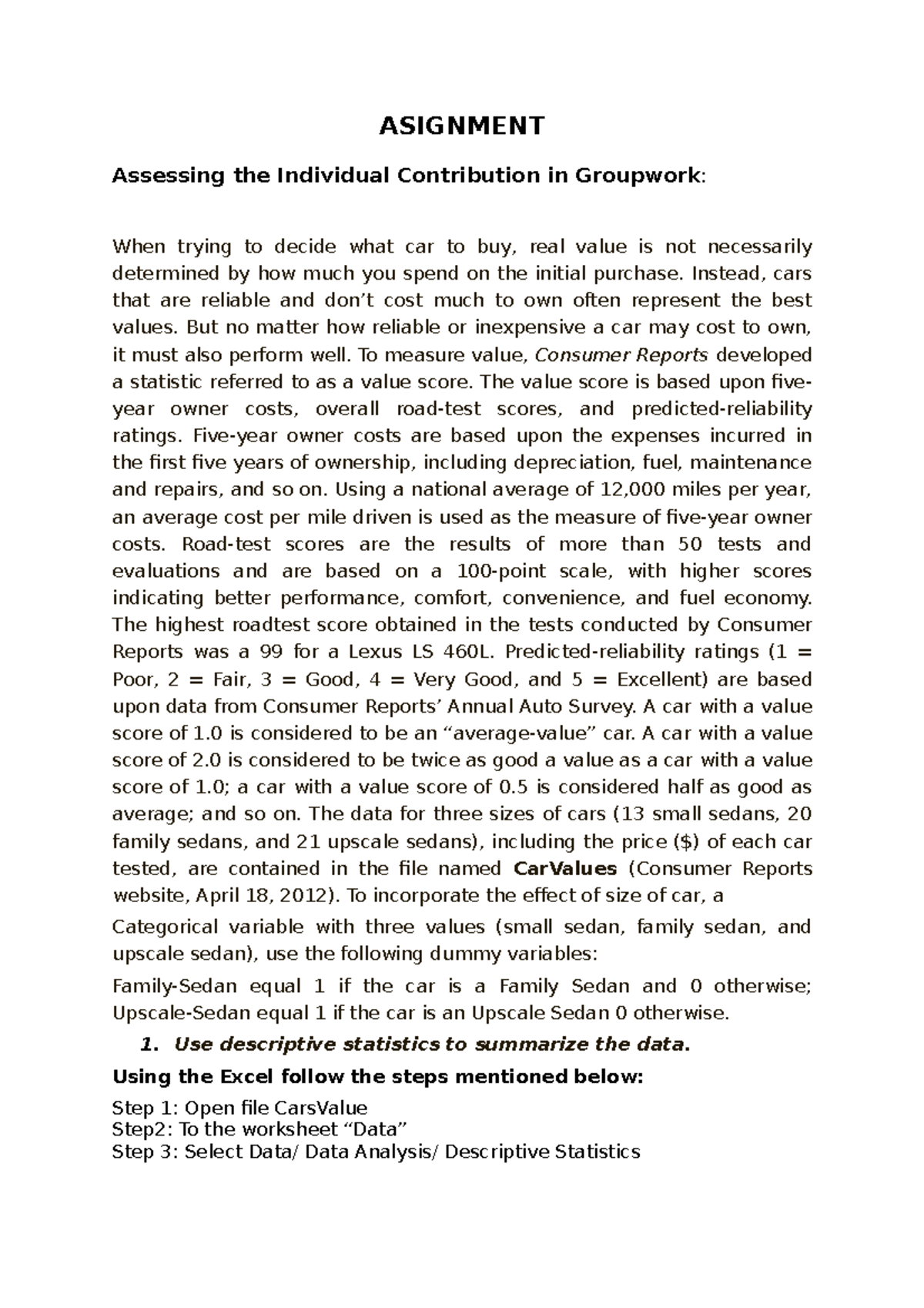 Asignment-Group-4 - Asignment-Group-4 - ASIGNMENT Assessing the ...