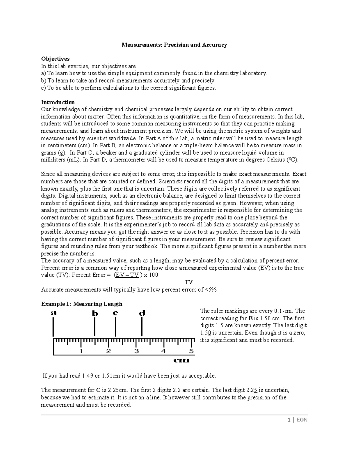 Lab 3 Measurements lab report 3 Measurements Precision and