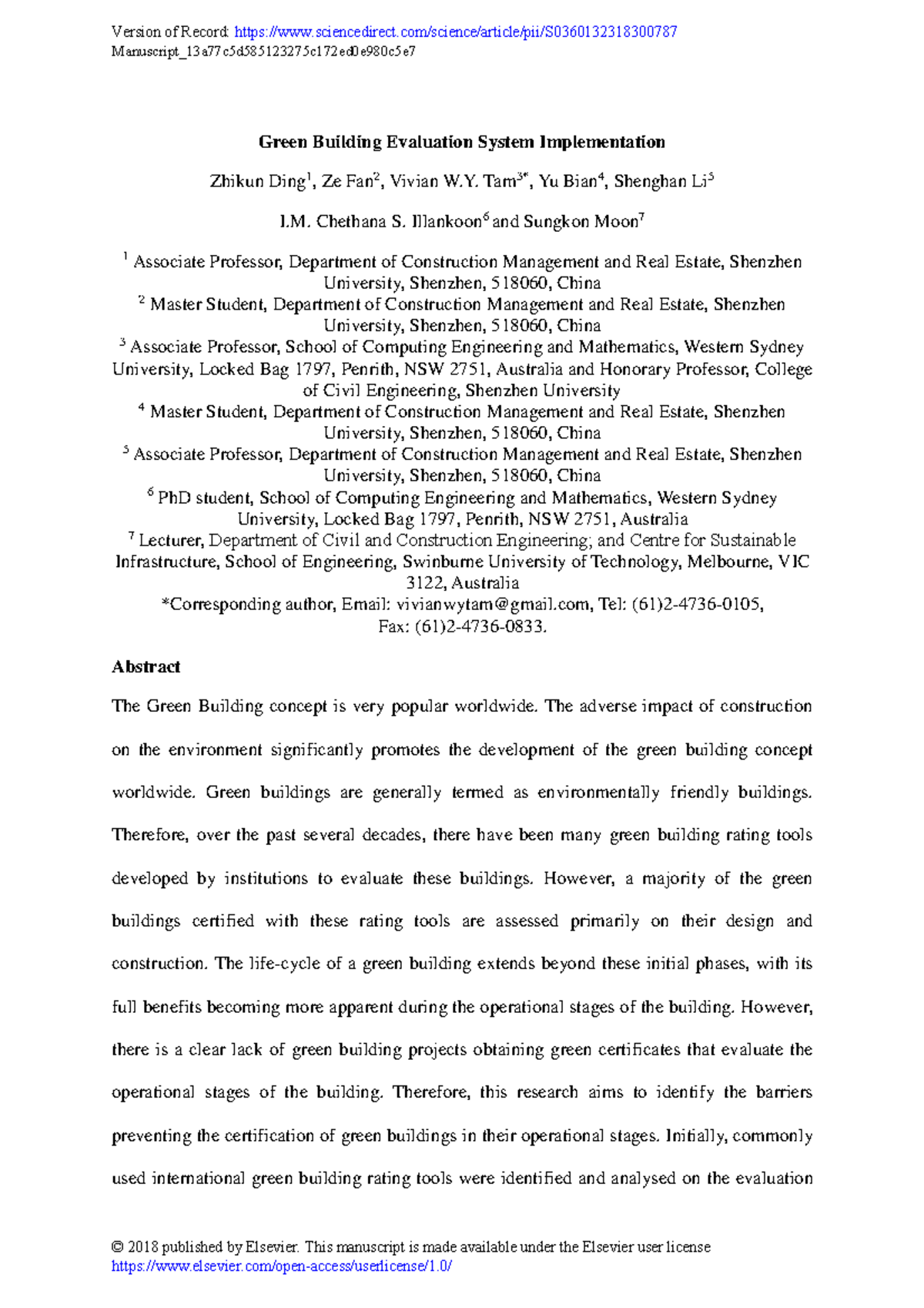 1-s2 - i study environemnt - Green Building Evaluation System ...
