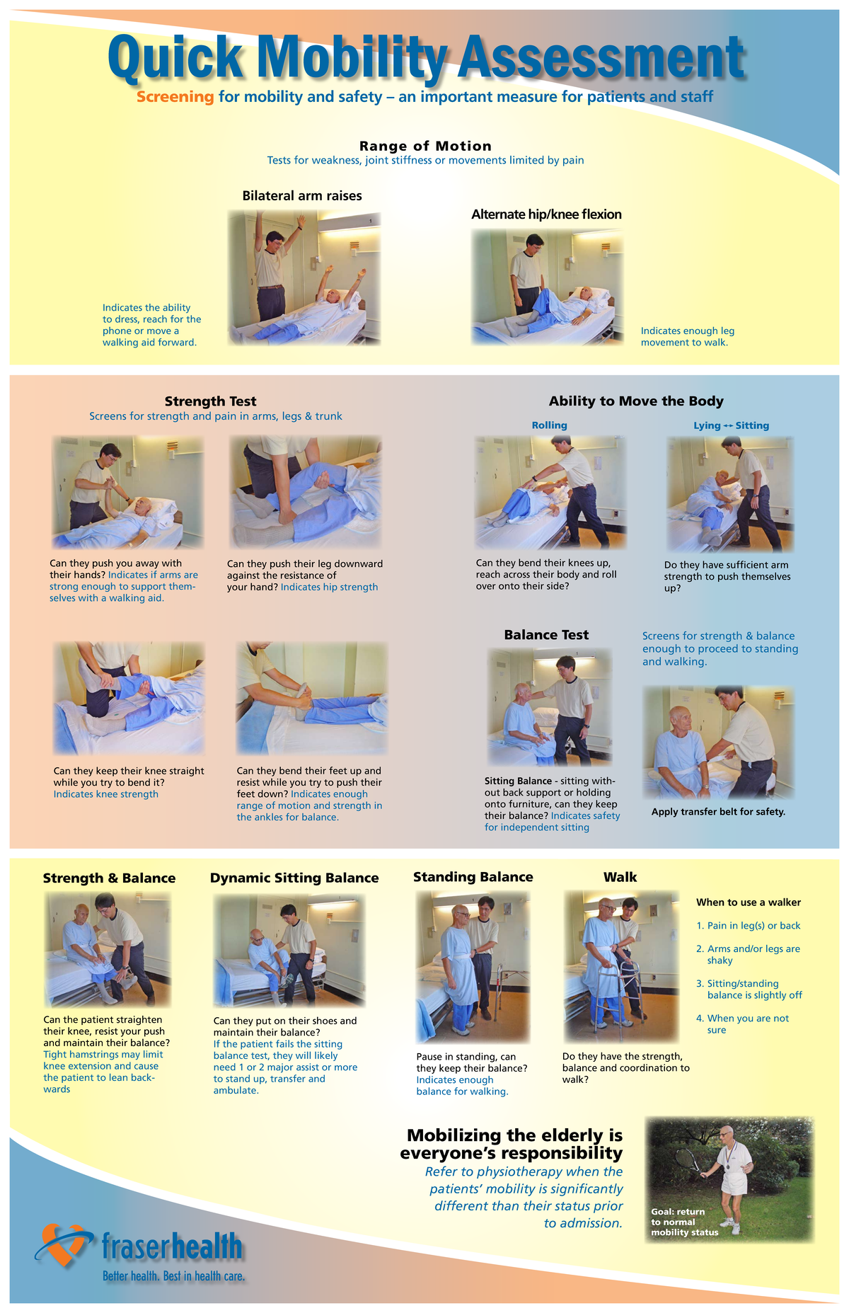 S 2 Quick Mobility Assessment Quick Mobility Assessment Screening