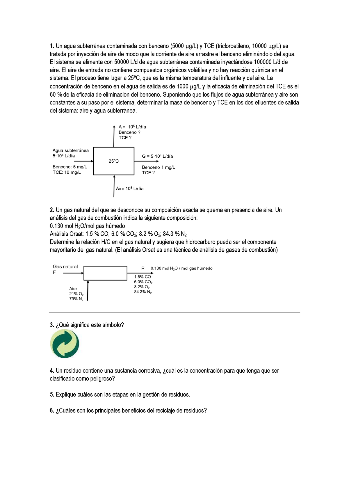 Mid Term Exam T1 Un Agua Subterránea Contaminada Con Benceno 5000 G