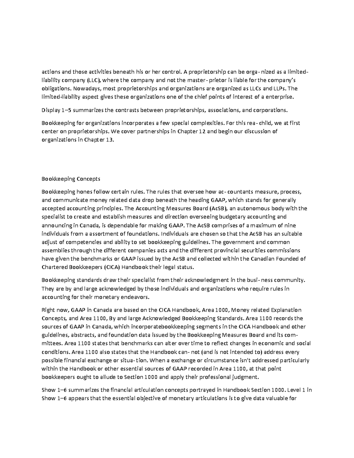 Accounting-4 - N/A - actions and those activities beneath his or her ...