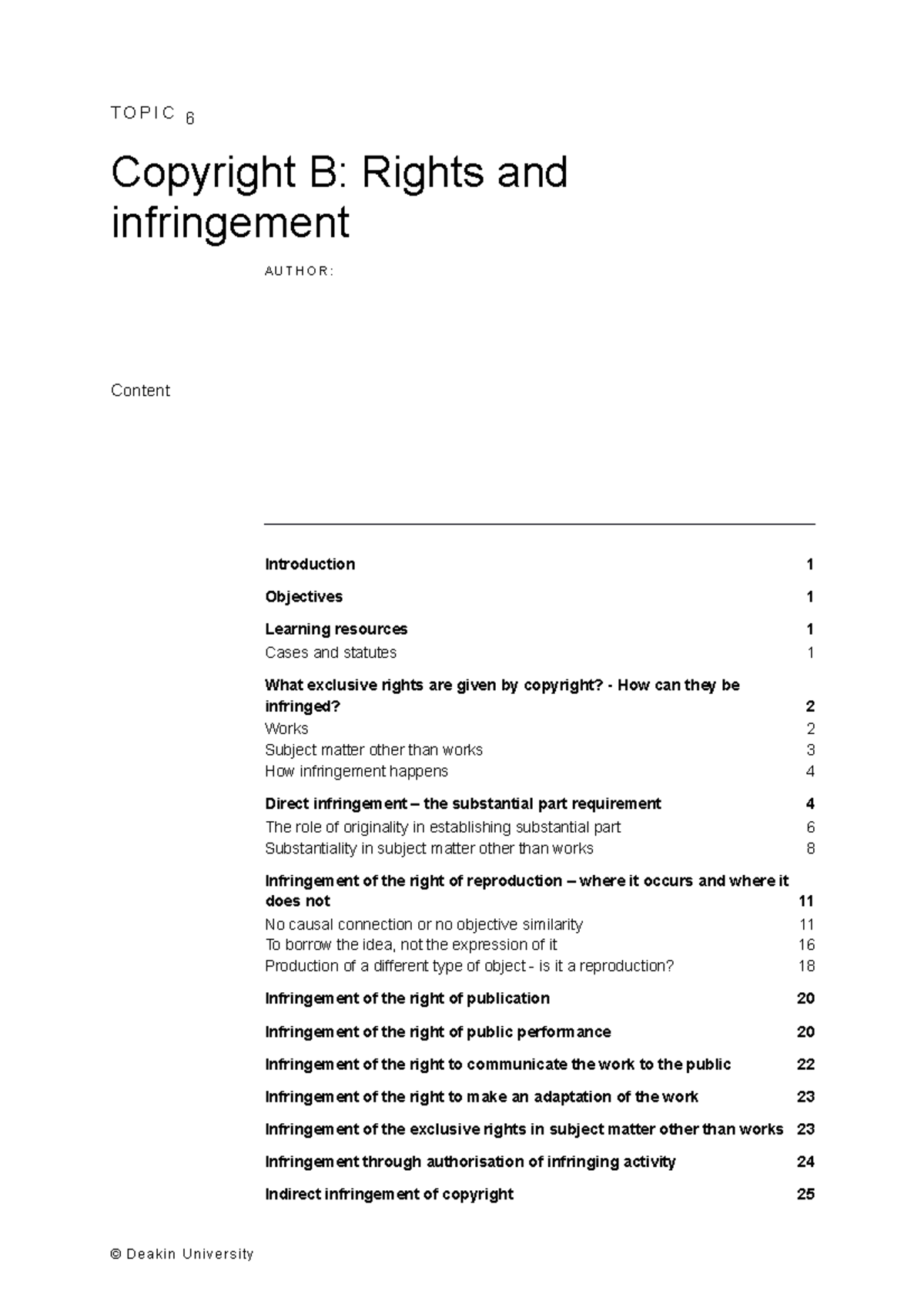 Mll410xc1-t06 - Useful For Assignments - Copyright B: Rights And ...