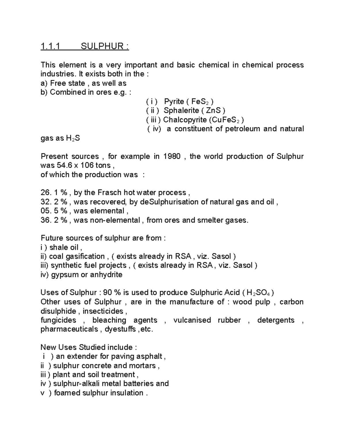 CPI Chptr 1 - chemical process industries notes on inorganic chemicals ...