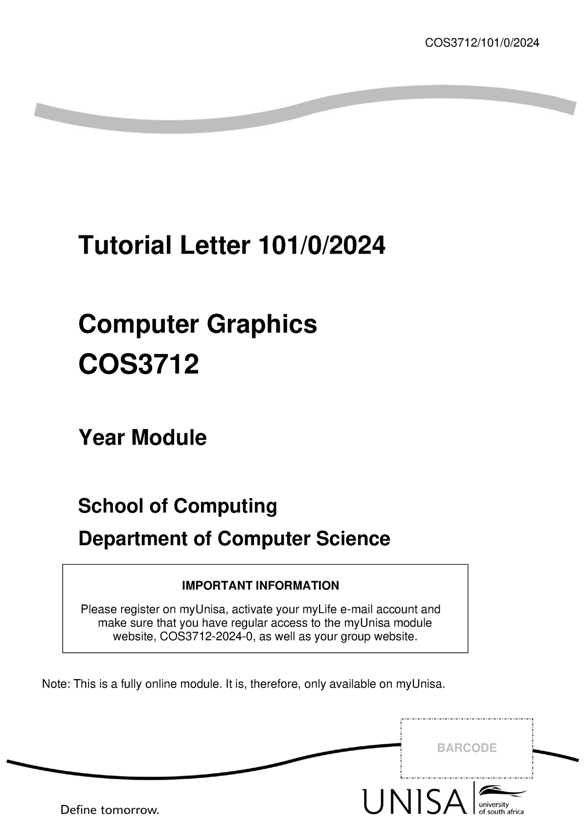 Tutorial Letter 101 0 2024 COS 3712 101 0 2024 Tutorial Letter   Thumb 1200 1697 