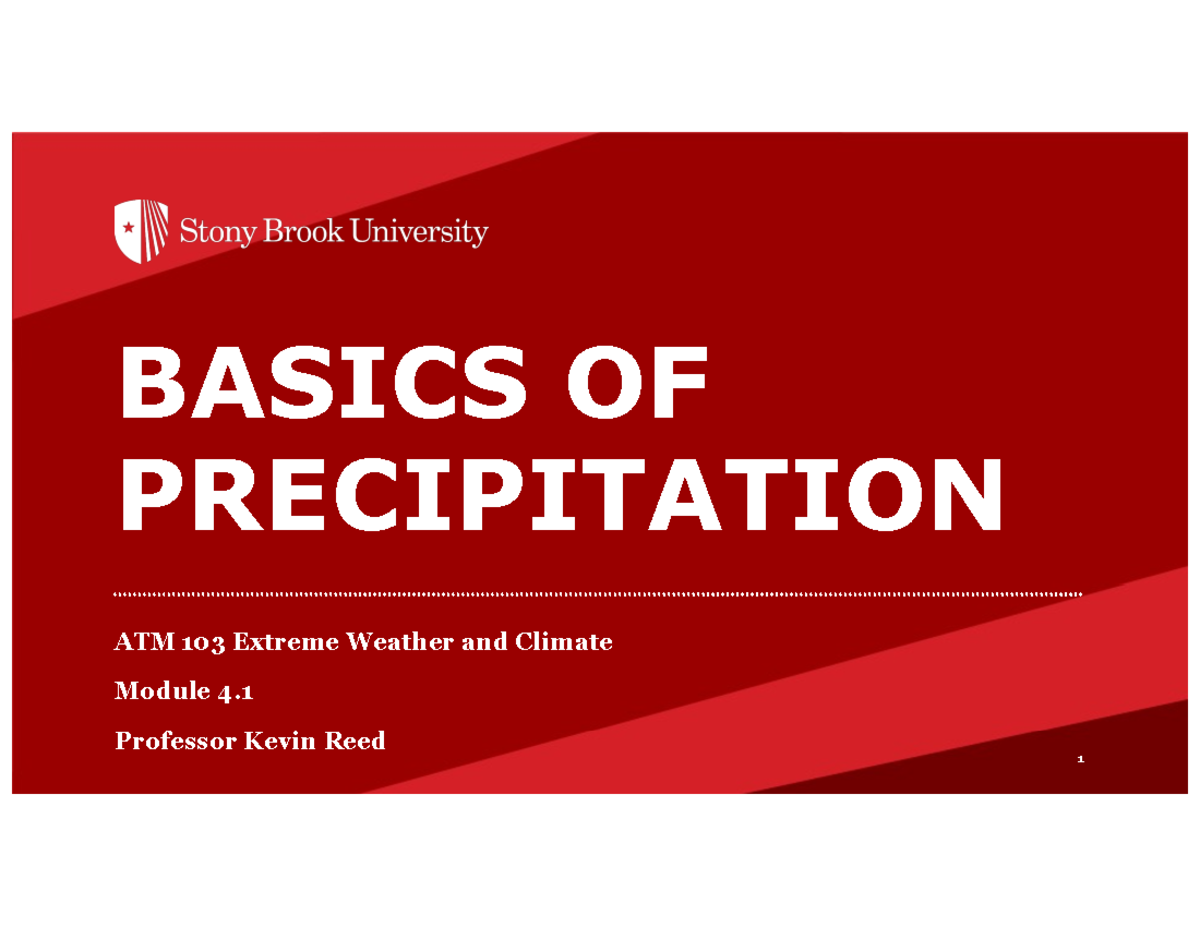 ATM 103 Mod4 - lecture notes on precipitation. - ATM 103 Extreme ...