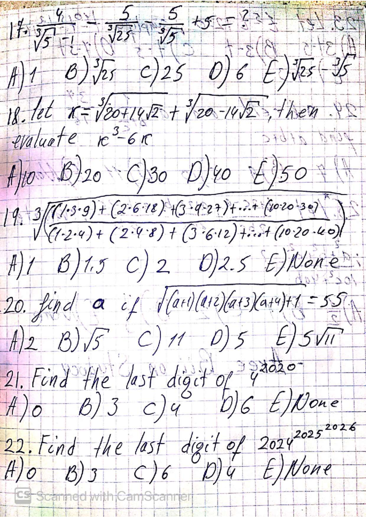 MO-AB-4 - Math Olympiad Practice Material - Ali riyaziyyat - Studocu