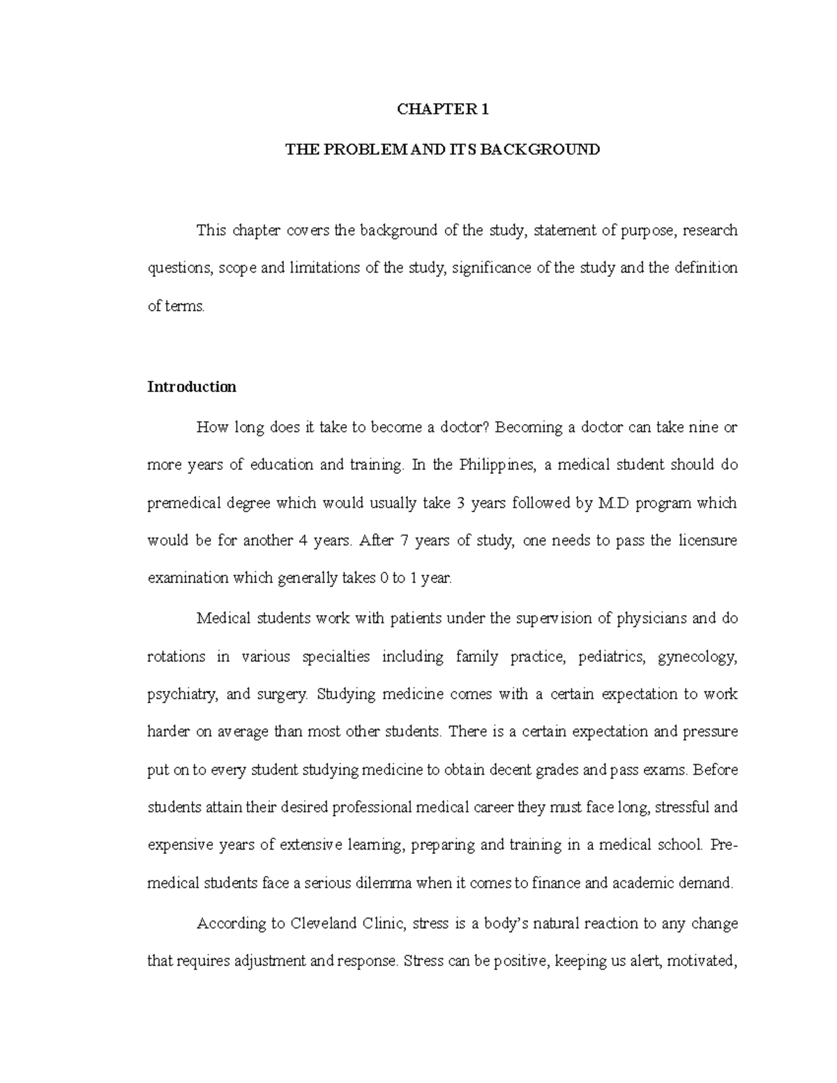 Chapter-1 - Chapter-1 - CHAPTER 1 THE PROBLEM AND ITS BACKGROUND This ...