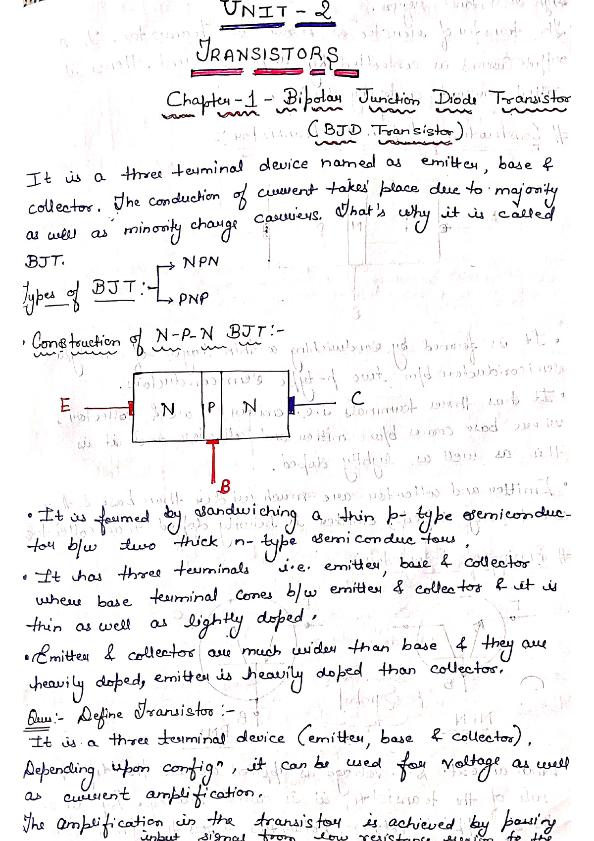 Unit 2 Chapter 1 - Notes - B.tech - Studocu