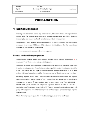 Tutorial work - 6 - Lab report - EE 460L PCM Coding Decoding University ...