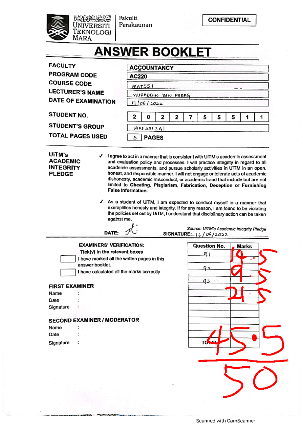 Answer Maf551 Test Management Accounting Studocu Answer Maf551 Test Management Accounting Studocu