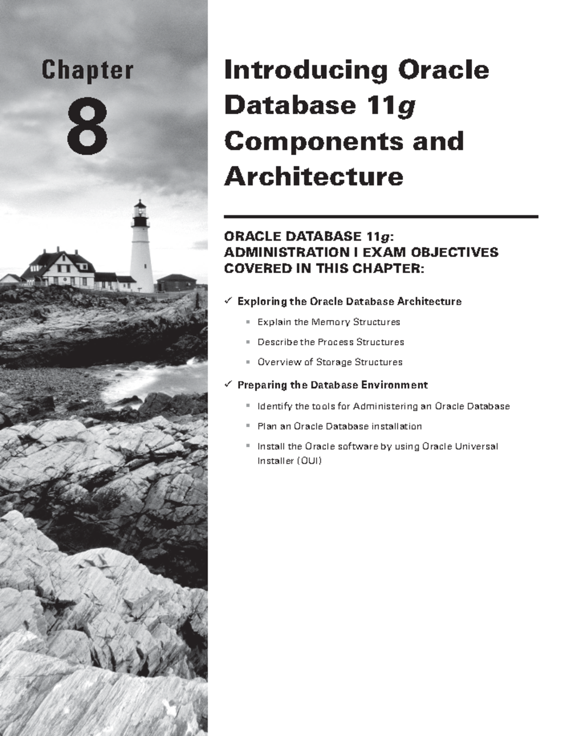 Chapter 8 - Apuntes 8 - Chapter 8 Introducing Oracle Database 11g ...