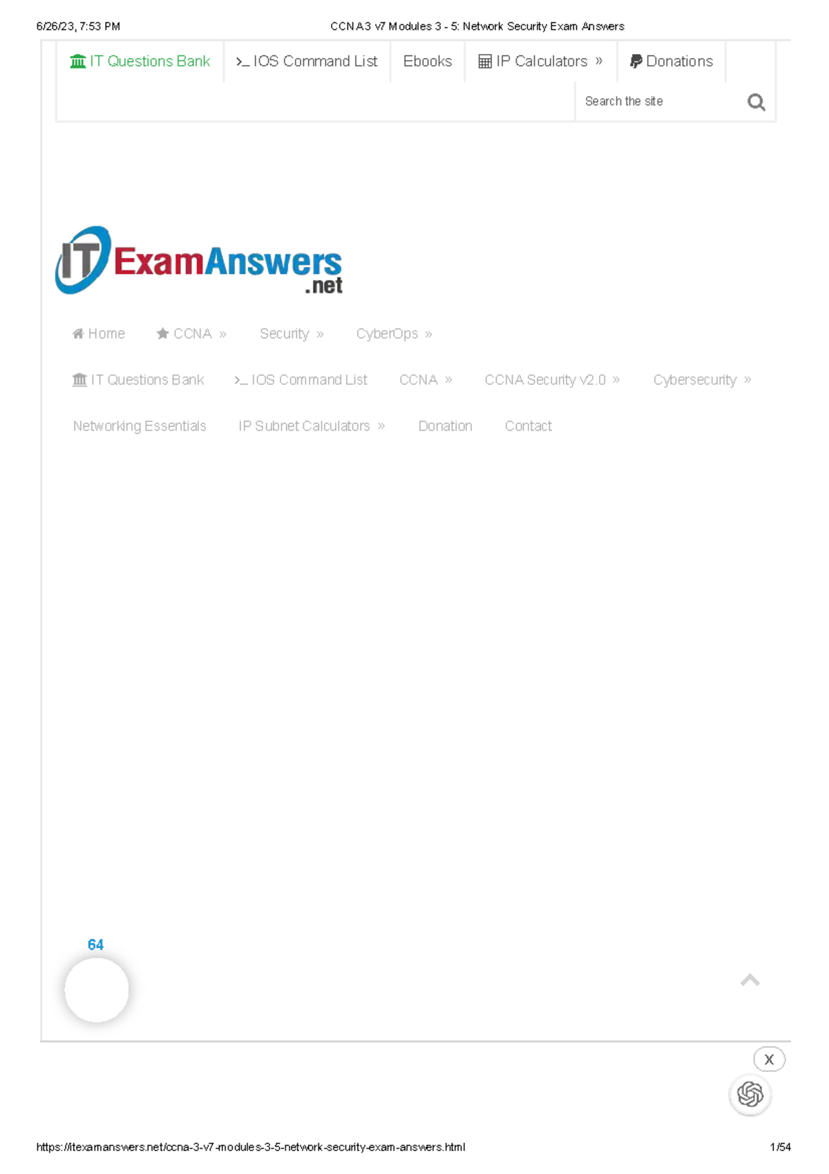 Ccna 3 V7 Modules 3 5 Network Security Exam Answers Home Ccna Security Cyberops It Ccna 3 V7 Modules 3 5 Network Security Exam Answers Home Ccna Security Cyberops It