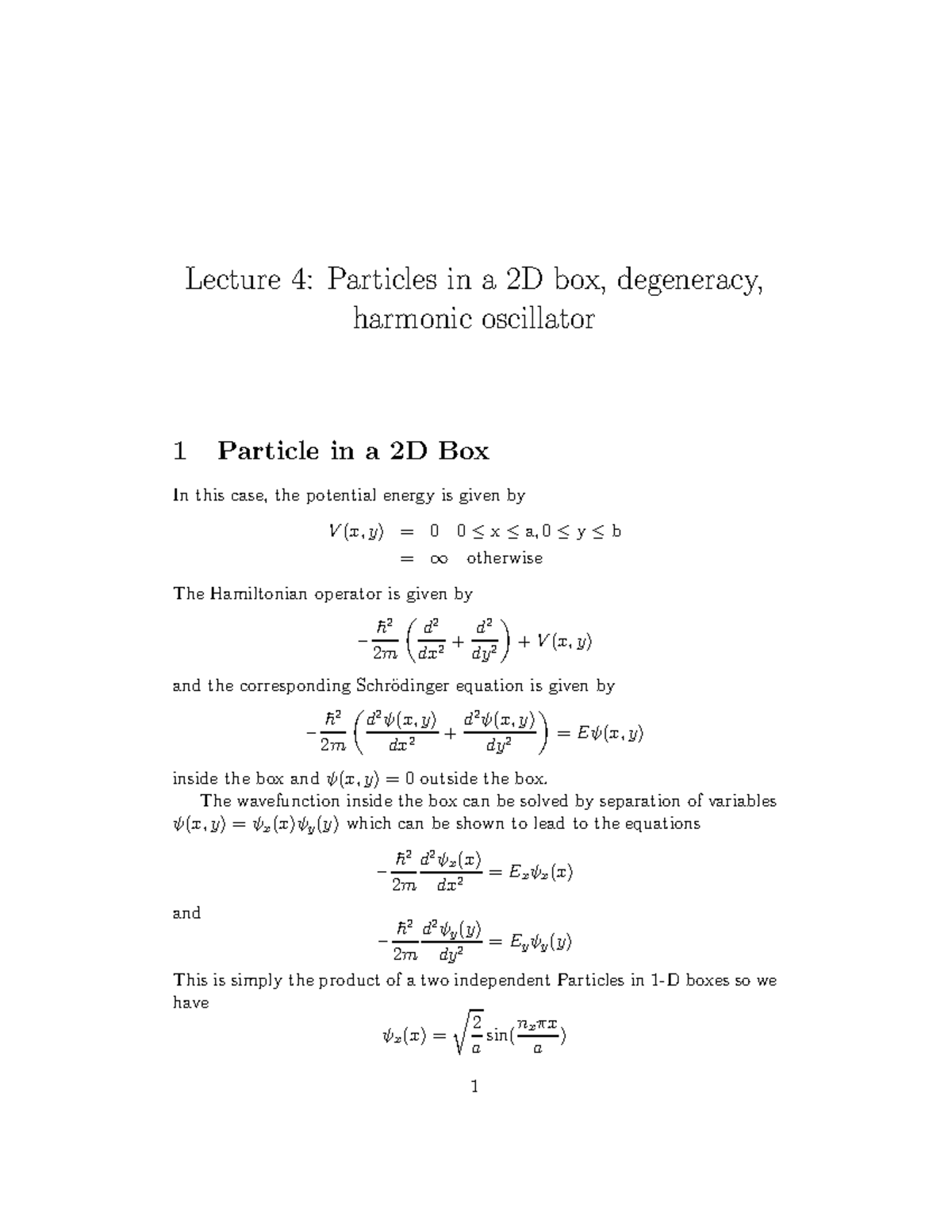 Lec4 - Important Lecture Notes For Exams Shared By Professor - Lecture ...