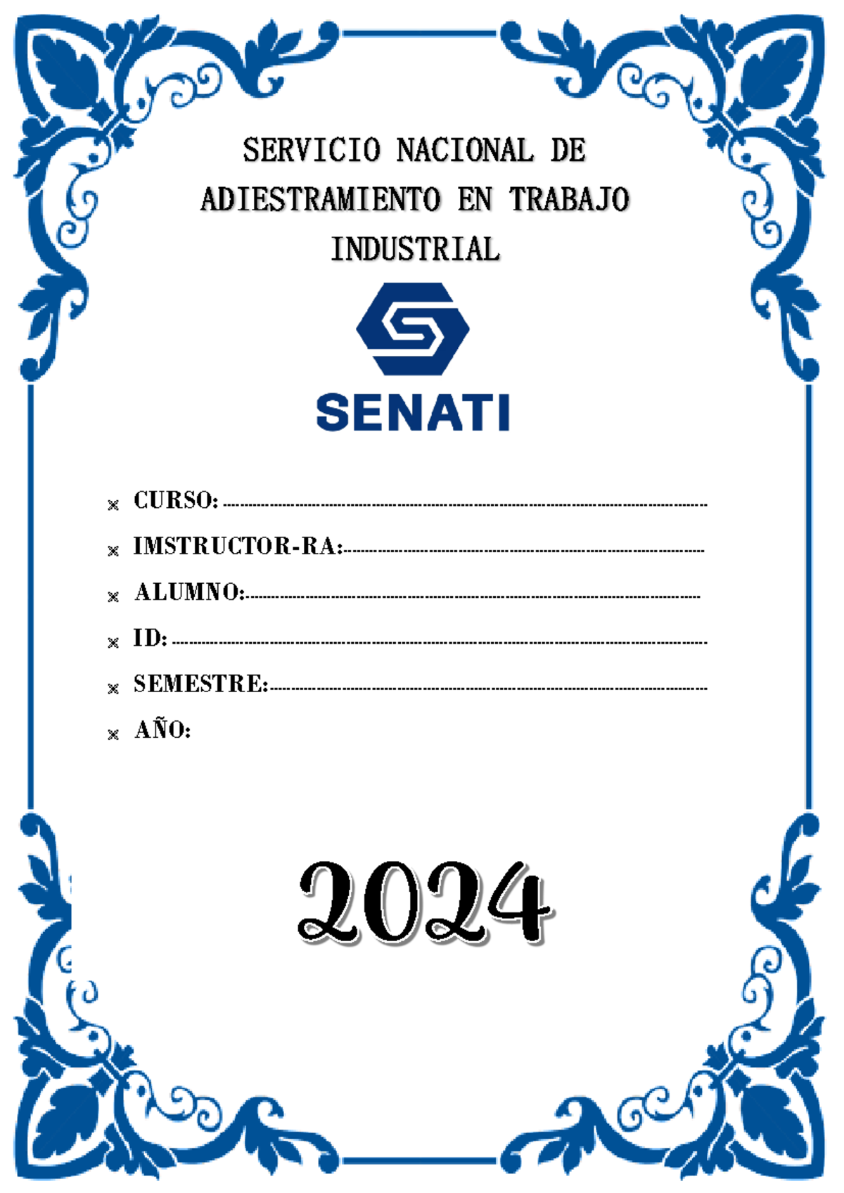 Caratula - SERVICIO NACIONAL DE ADIESTRAMIENTO EN TRABAJO INDUSTRIAL ...