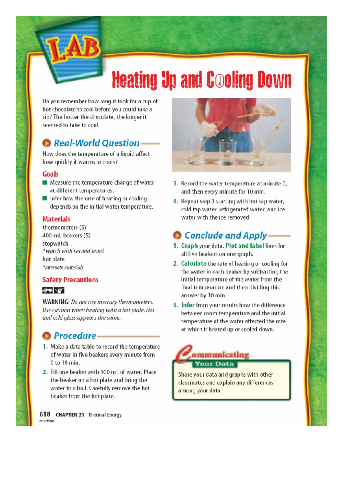 Heating and cooling lab Form 2 Física 1 Studocu