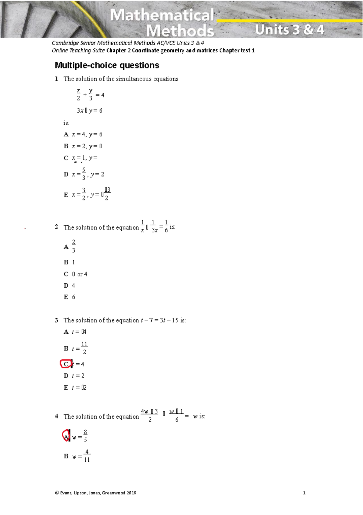 Chapter-2-test - chapter 2 test - Online Teaching Suite Chapter 2 ...