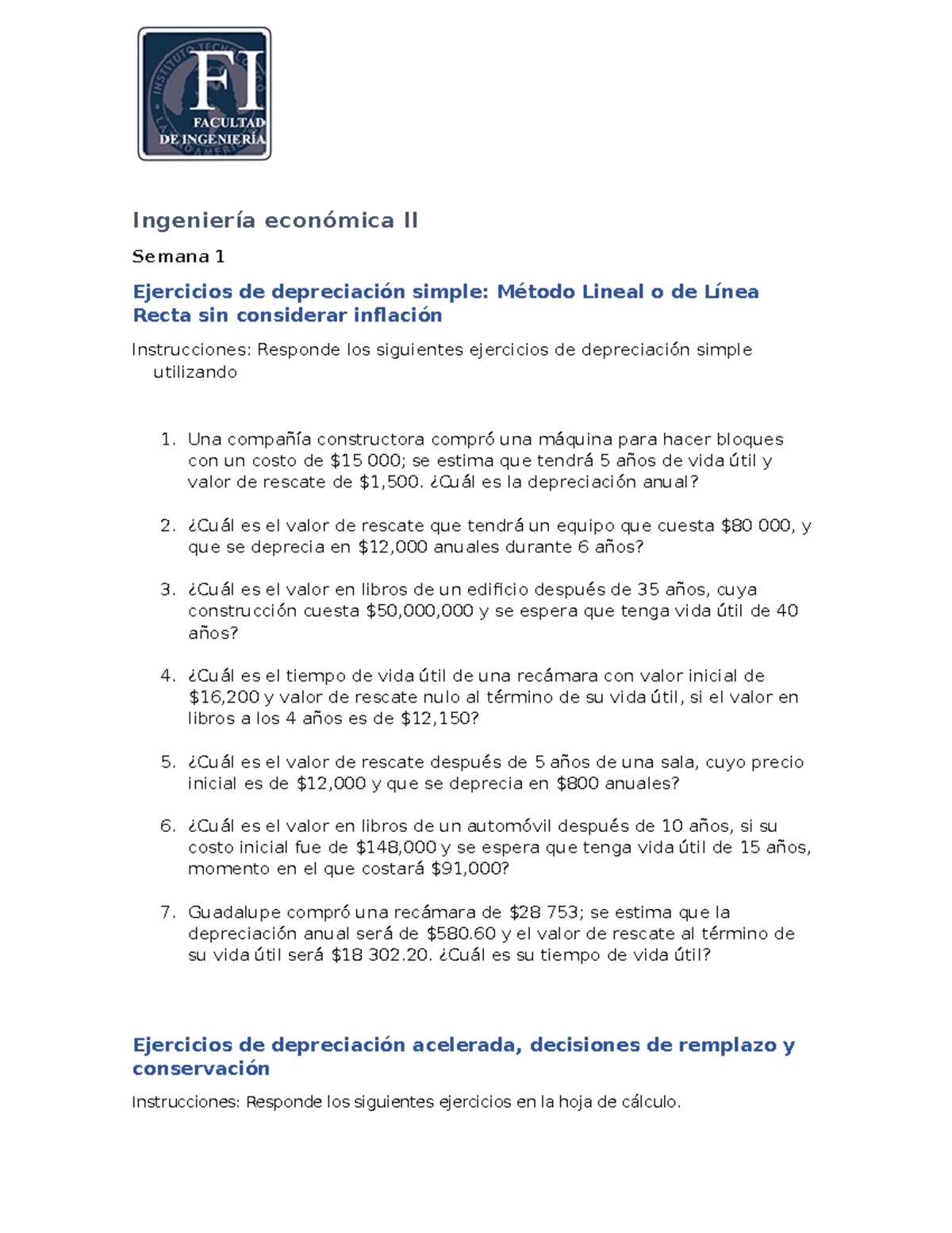 Avance 01 Ejercicios Materia De Economia 2 Parcial 2 - Ingeniería ...