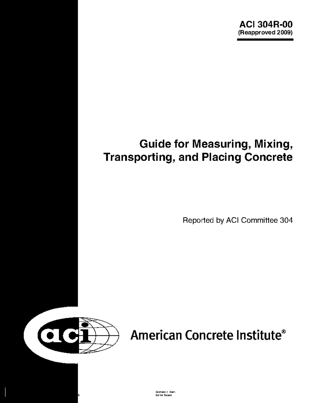 Concreto convencional, normas para su regularización - ACI 304R ...