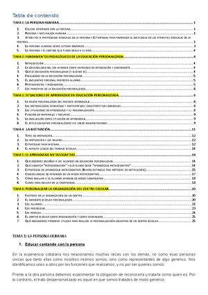 Examen Educación Personalizada - DATOS PERSONALES FIRMA Nombre: DNI ...