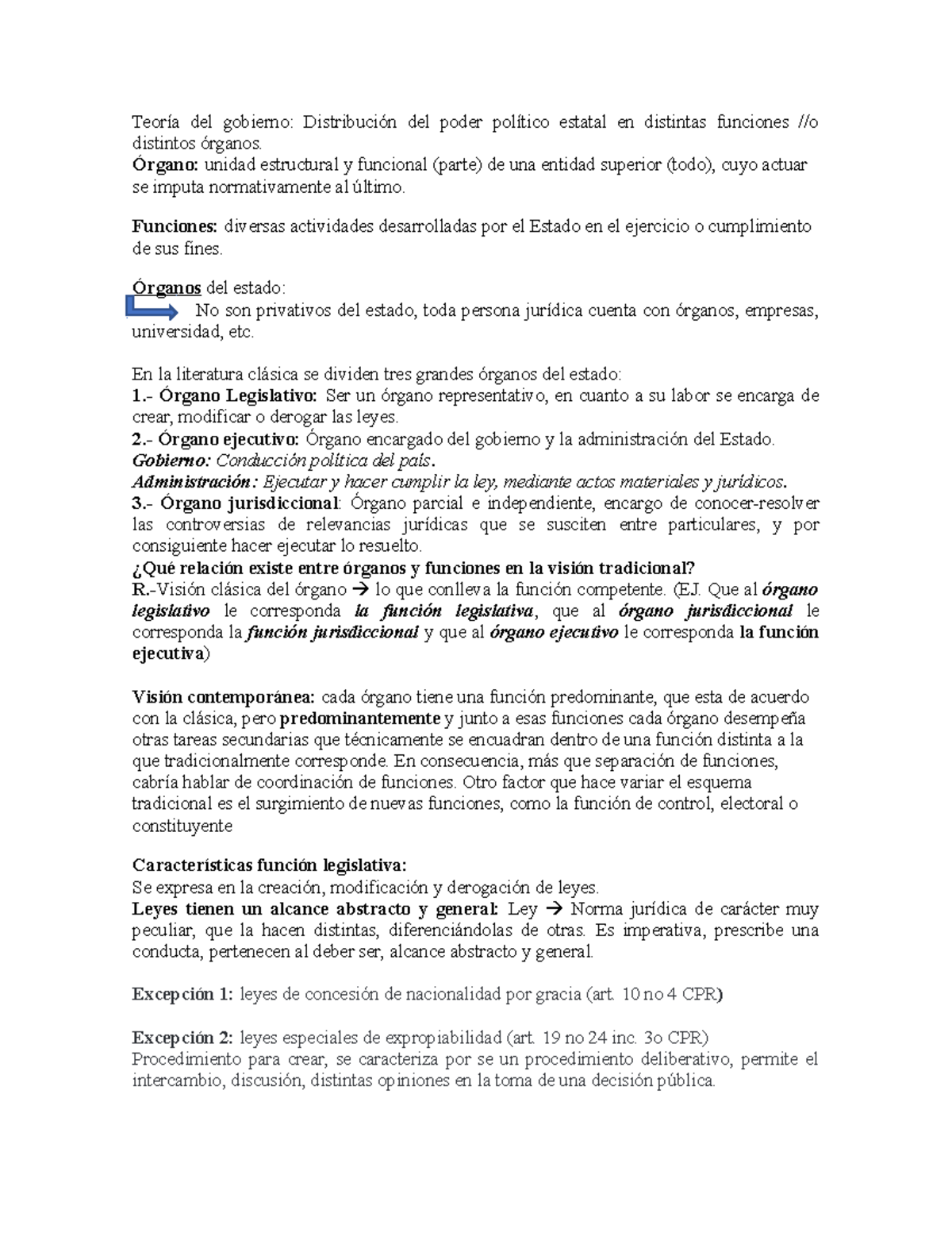 Unidad V Derecho Político, - Teoría del gobierno: Distribución del ...