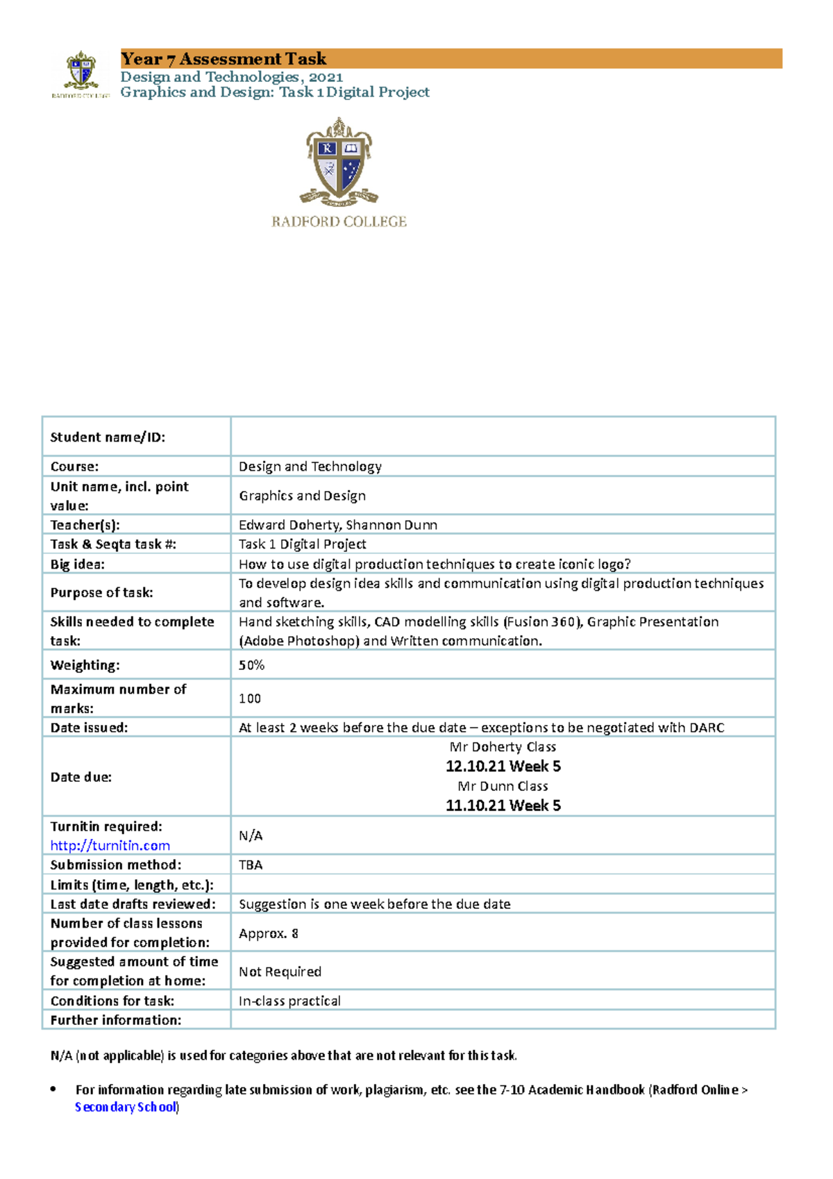 07GD Task 01 Digital Project Tri 3 2021 - Design and Technologies, 2021 ...