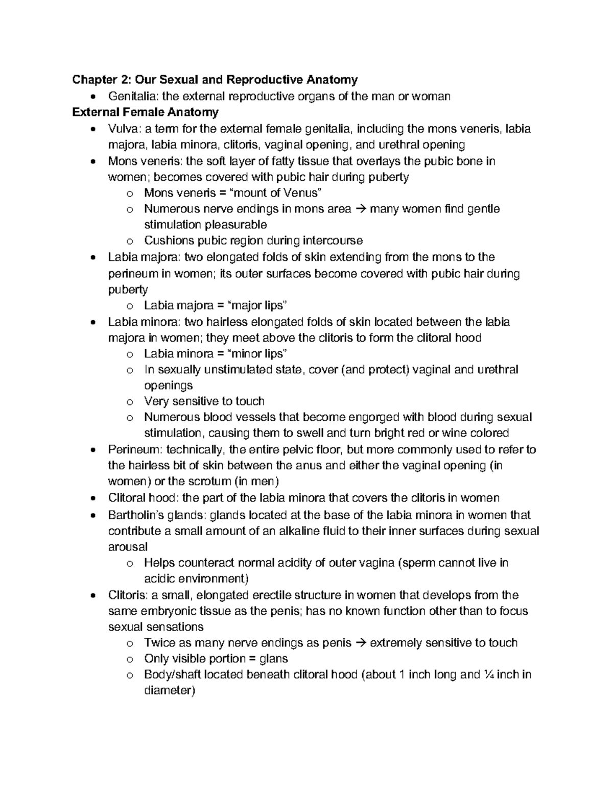 Chapter 2 PSYC 3060 - Chapter 2: Our Sexual And Reproductive Anatomy ...