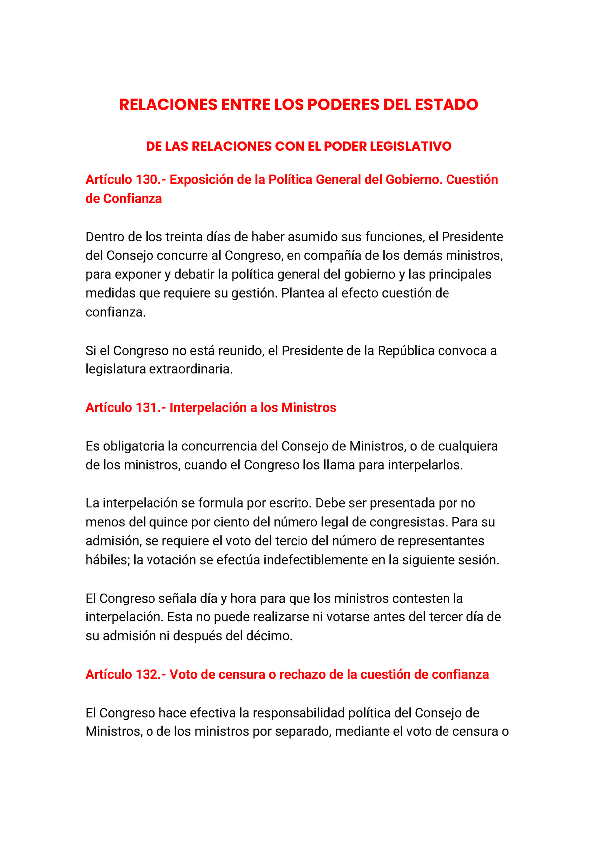 Relaciones Entre Los Poderes Del Estado Relaciones Entre Los Poderes Del Estado De Las 0347