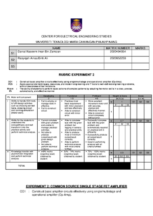 LAB 2 ELE355 Danial Naseem IMAN BIN Zamizan 2020494854 - CENTER FOR ...
