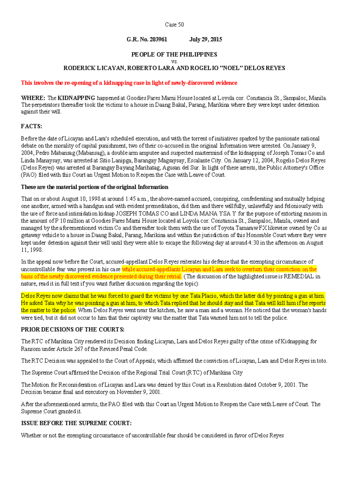 50-54 - Summary Admin Cases - Case 50 G. No. 203961 July 29, 2015 ...