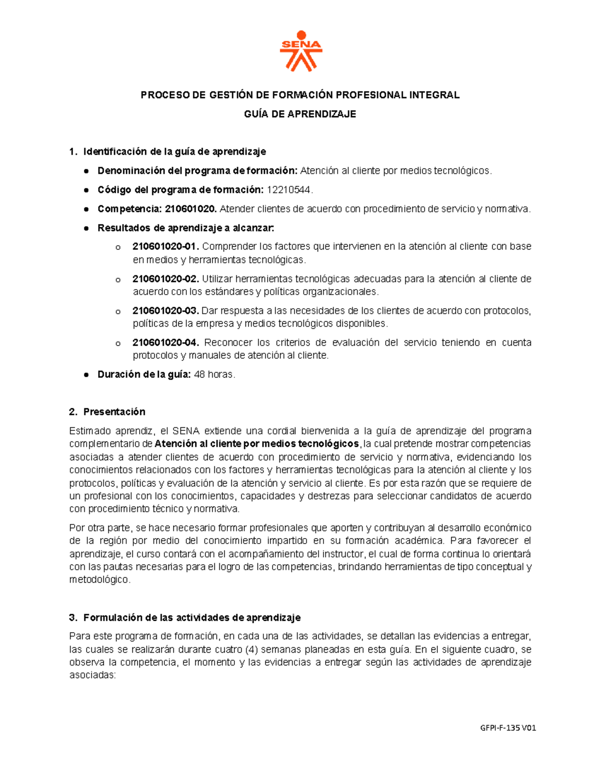 Guia Aprendizaje 1 - Tema 1 - PROCESO DE GESTIÓN DE FORMACIÓN ...