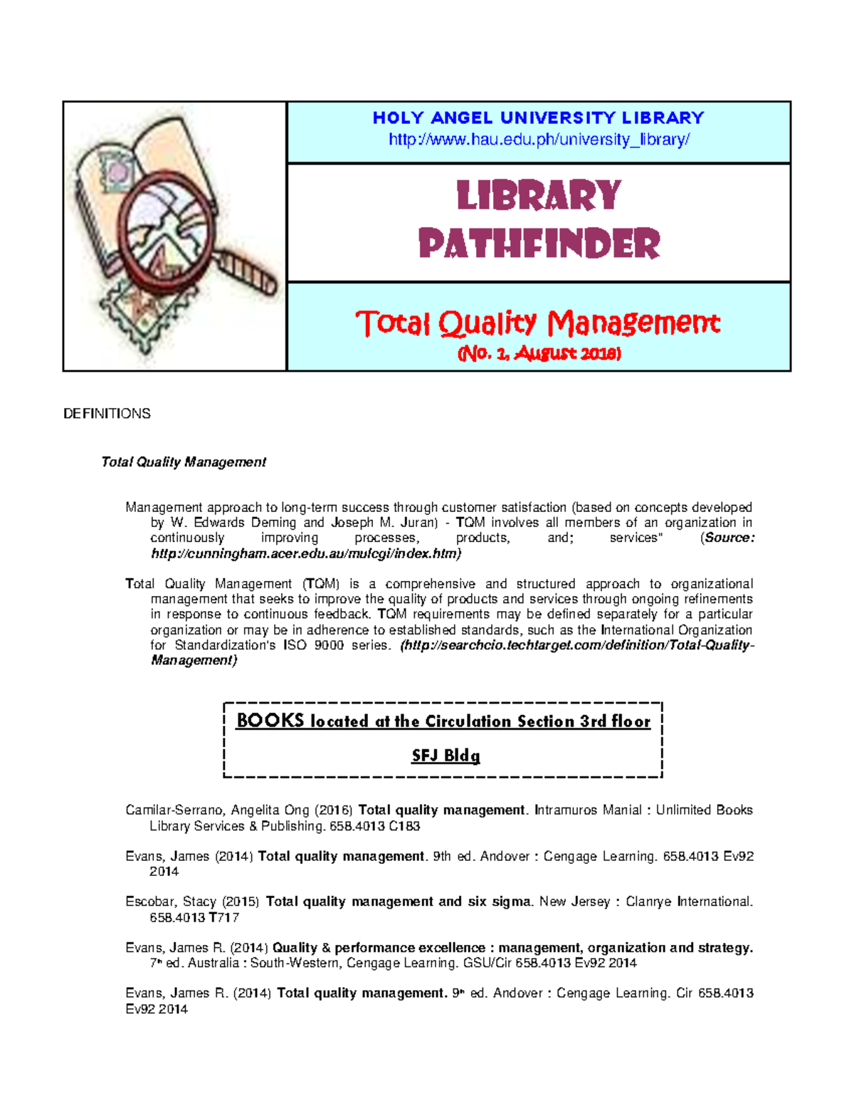 SBA Total Quality Management 08312018 - DEFINITIONS Total Quality ...