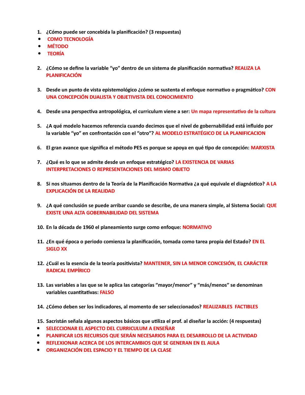 Segundo Parcial - Resumen - ¿Cómo Puede Ser Concebida La Planificación ...