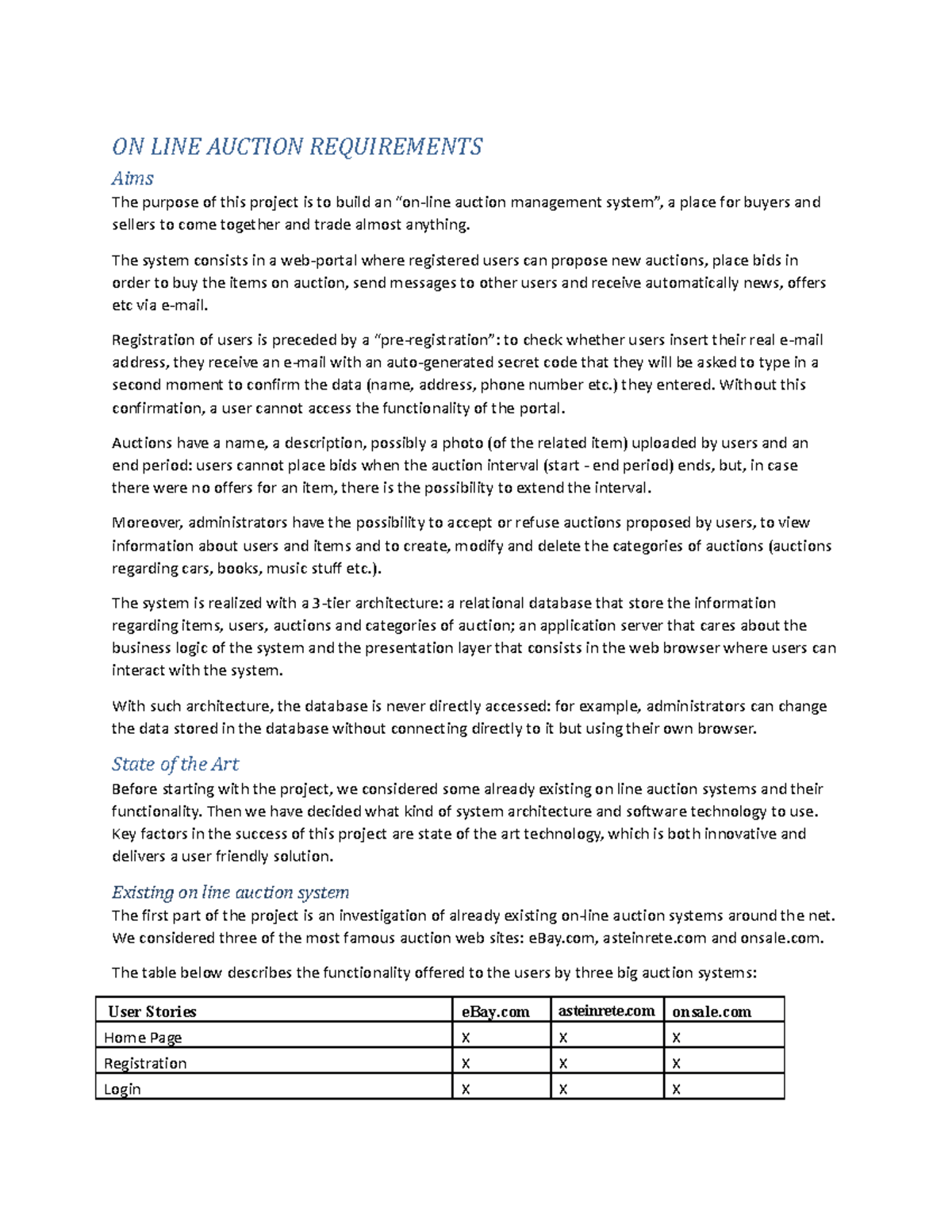 Tutorial On-line Auction FMEA and Static Testing - ON LINE AUCTION ...