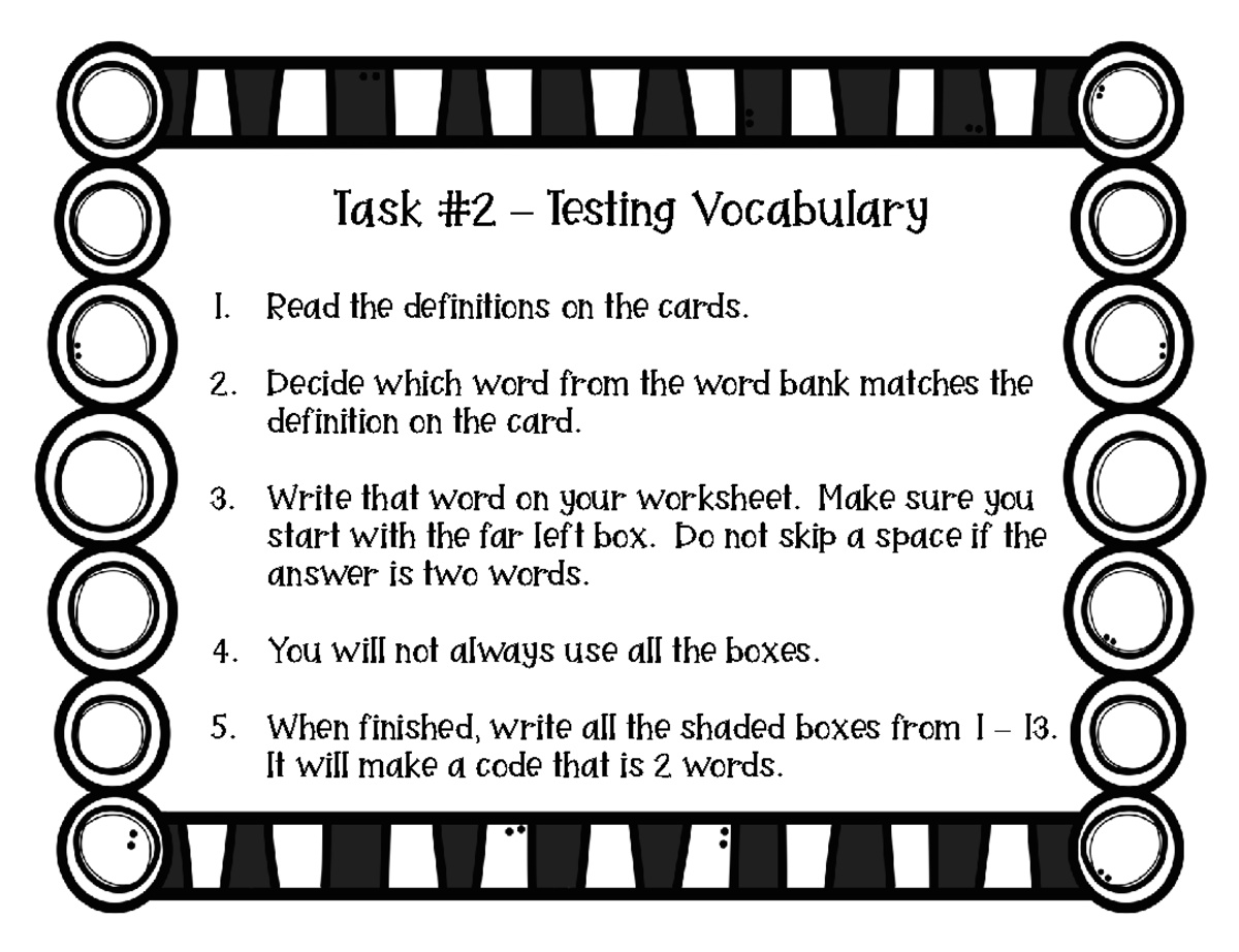Luke Beasley - Task+2+-+Testing+Vocabulary - Task #2 – Testing ...