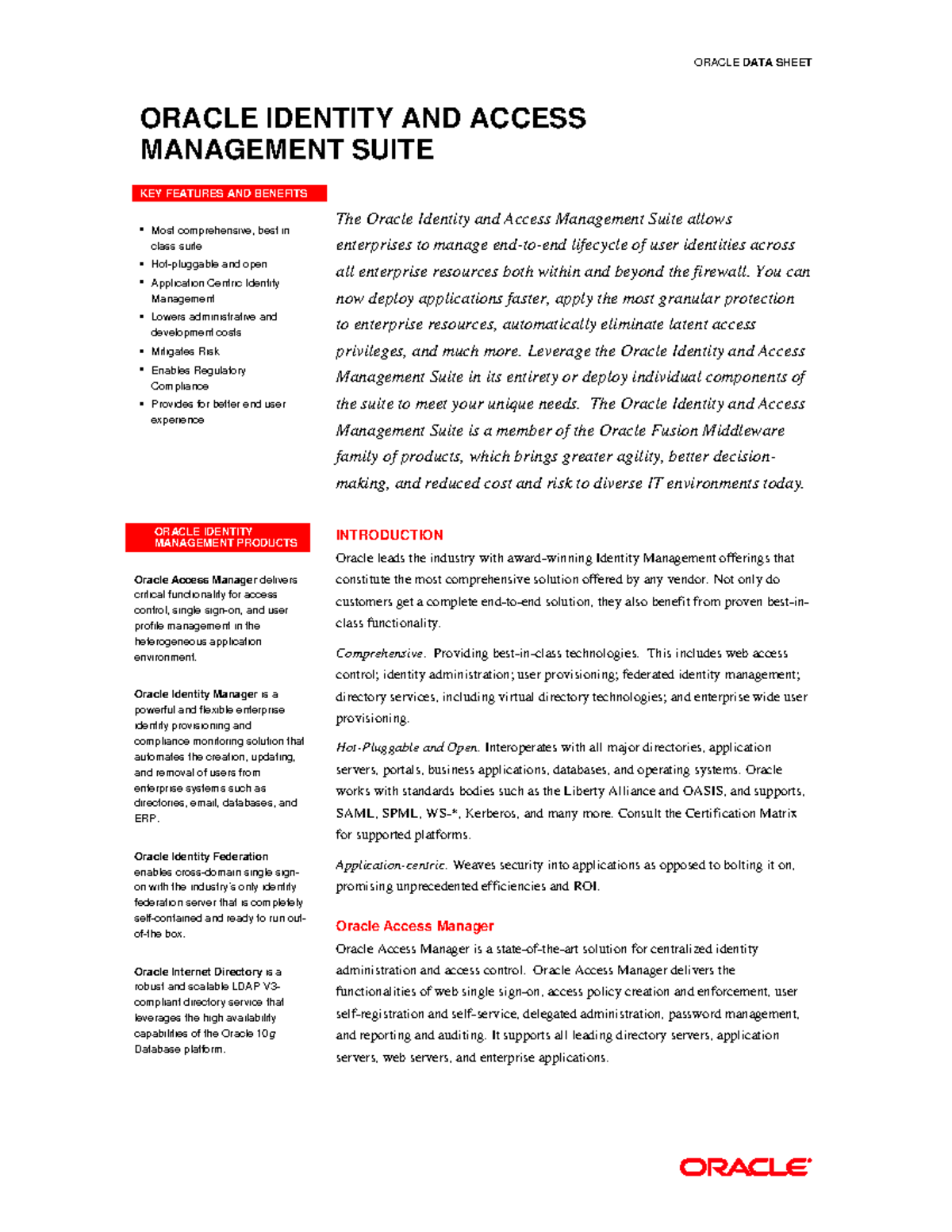 Oracle Identity and Access Management Suite - You can now deploy ...