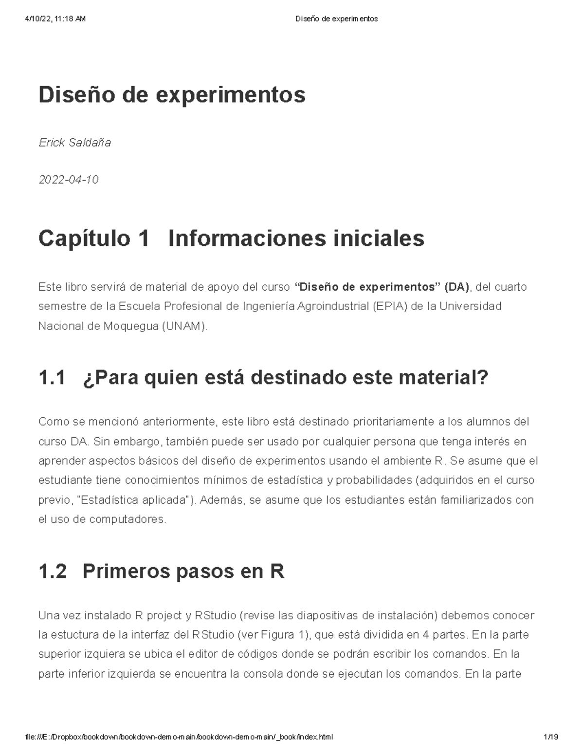 Capítulo 1 Informaciones Iniciales Diseño De Experimentos Erick Saldaña 2022 04 Capítulo 1 4762