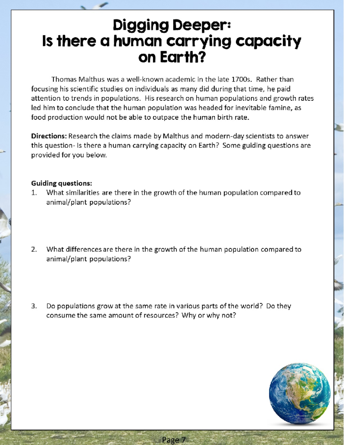 carrying capacity case study #3 answer key